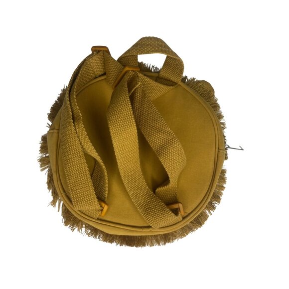 Lion Shaped Backpack Kids Brown New WOT Fringed Mane Adjustable Straps - Picture 2 of 4